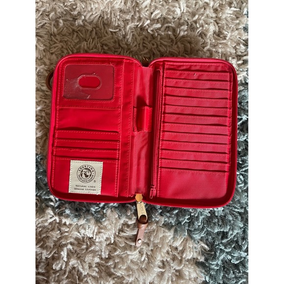 Spartina 449 Stoddard Houndstooth Wristlet Wallet Clutch Organizer‎ Travel Purse - Picture 4 of 4